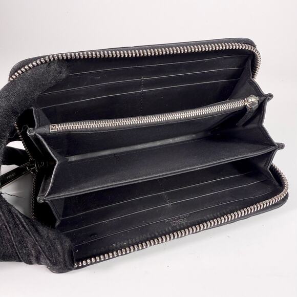 Fendi Monogram FF Leather Zip Around Wallet - Picture 8 of 11